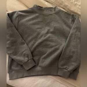 SOLD parke charcoal fleece mockneck